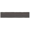 Vidaxl Tablero Mesa Madera Tratada Borde Vivo Marrón 200x40x(2-4) Cm