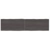 Vidaxl Tablero Mesa Madera Tratada Borde Vivo Marrón 160x40x(2-6) Cm