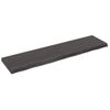 Vidaxl Tablero Mesa Madera Roble Tratada Marrón Oscuro 160x40x(2-6) Cm