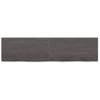 Vidaxl Tablero Mesa Madera Roble Tratada Marrón Oscuro 160x40x(2-6) Cm