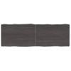 Vidaxl Tablero Mesa Madera Tratada Borde Vivo Marrón 120x40x(2-6) Cm