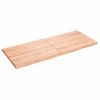 Vidaxl Tablero Mesa Madera Tratada Borde Natural Marrón 140x60x(2-4)cm