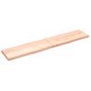 Vidaxl Tablero De Mesa Madera Maciza Borde Natural 200x40x(2-6) Cm Marrón