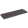 Vidaxl Tablero Mesa Madera Roble Tratada Marrón Oscuro 120x40x(2-6) Cm