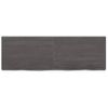 Vidaxl Tablero Mesa Madera Roble Tratada Marrón Oscuro 120x40x(2-6) Cm