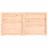 Vidaxl Tablero De Mesa Madera Maciza Roble Sin Tratar 120x60x(2-4) Cm Marrón