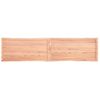 Vidaxl Tablero Mesa Madera Tratada Borde Natural Marrón 220x50x(2-6)cm