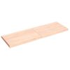 Vidaxl Tablero De Mesa Madera Maciza Borde Natural 120x40x(2-4) Cm Marrón