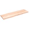 Vidaxl Tablero De Mesa Madera Maciza Borde Natural 200x60x(2-6) Cm Marrón