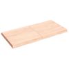 Vidaxl Tablero De Mesa Madera Maciza Borde Natural 120x60x(2-6) Cm Marrón