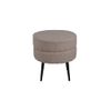 Venture Home Puf De Felpa Negro Y Beige Pot 40x40x40 Cm Multicolor