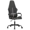 Vidaxl Silla Gaming Con Masaje Cuero Sintético Gris Y Negro