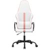 Vidaxl Silla Gaming Cuero Sintético Blanco Y Rosa