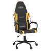 Vidaxl Silla Gaming Cuero Sintético Negro Y Dorado