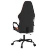 Vidaxl Silla Gaming De Masaje Cuero Sintético Negro Y Naranja