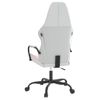 Vidaxl Silla Gaming De Masaje Cuero Sintético Blanco Y Rosa