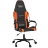 Vidaxl Silla Gaming Cuero Sintético Negro Y Naranja