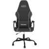 Vidaxl Silla Gaming De Masaje Cuero Sintético Negro Y Gris