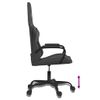 Vidaxl Silla Gaming De Masaje Cuero Sintético Negro Y Gris