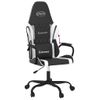 Vidaxl Silla Gaming Cuero Sintético Negro Y Blanco