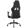 Vidaxl Silla Gaming De Masaje Cuero Sintético Negro Y Dorado