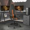 Vidaxl Silla Gaming Cuero Sintético Negro Y Naranja