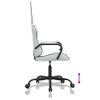 Vidaxl Silla Gaming Cuero Sintético Blanco Y Negro