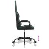 Vidaxl Silla Gaming Con Masaje Cuero Sintético Verde Y Negro