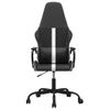 Vidaxl Silla Gaming De Masaje Cuero Sintético Blanco Y Negro