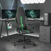 Vidaxl Silla Gaming Cuero Sintético Negro Y Verde