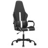 Vidaxl Silla Gaming Cuero Sintético Negro Y Blanco