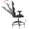 Vidaxl Silla Gaming De Masaje Cuero Sintético Negro Y Gris