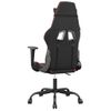 Vidaxl Silla Gaming De Masaje Cuero Sintético Negro Y Rojo