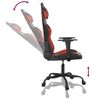 Vidaxl Silla Gaming De Masaje Cuero Sintético Negro Y Rojo