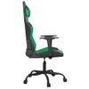 Vidaxl Silla Gaming De Masaje Cuero Sintético Negro Y Verde