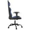 Vidaxl Silla Gaming De Masaje Cuero Sintético Negro Y Azul