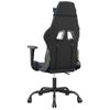 Vidaxl Silla Gaming De Masaje Cuero Sintético Negro Y Azul