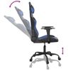 Vidaxl Silla Gaming De Masaje Cuero Sintético Negro Y Azul