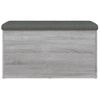 Vidaxl Banco Con Almacenaje Madera Ingeniería Gris Sonoma 82x42x45 Cm