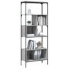 Vidaxl Librería 5 Estantes Madera Ingeniería Gris Sonoma 76x33x188,5cm