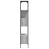 Vidaxl Librería 5 Estantes Madera Ingeniería Gris Sonoma 76x33x188,5cm