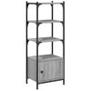 Vidaxl Librería 3 Estantes Madera Ingeniería Gris Sonoma 41x30x109,5cm