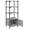 Vidaxl Librería 3 Estantes Madera Ingeniería Gris Sonoma 41x30x109,5cm