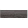 Vidaxl Estante Pared Madera Roble Tratada Marrón Oscuro 200x60x(2-6)cm