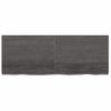 Vidaxl Estante Pared Madera Roble Tratada Marrón Oscuro 160x60x(2-6)cm