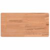 Vidaxl Estante De Pared Madera Maciza De Haya 40x20x4 Cm Marrón