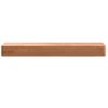 Vidaxl Estante De Pared Madera Maciza De Haya 40x20x4 Cm Marrón