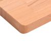 Vidaxl Estante De Pared Madera Maciza De Haya 40x20x4 Cm Marrón