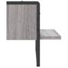 Vidaxl Estante De Pared Con Barra Gris Sonoma 40x25x30 Cm