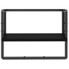 Vidaxl Estante De Pared Con Barra Negro 40x25x30 Cm